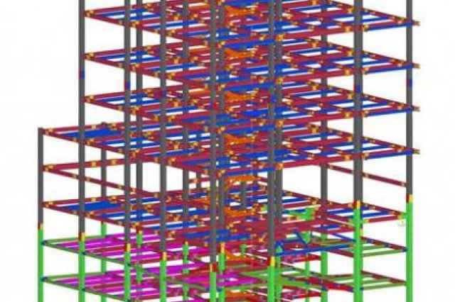 تهيه نقشه شاپ دراوينگ سازه هاي فلزي با نرم افزار tekla