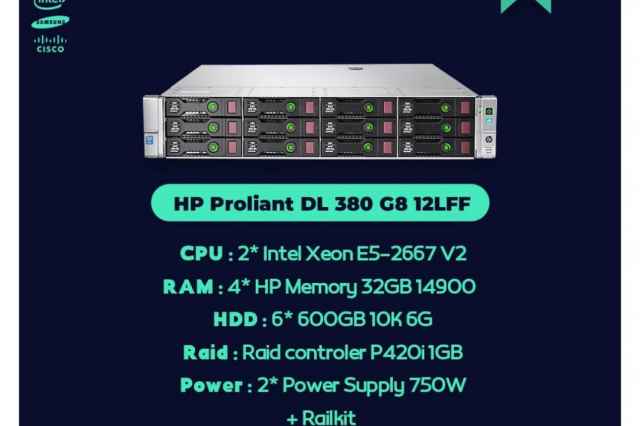 سرورHP Proliant DL380 G8 12LFF